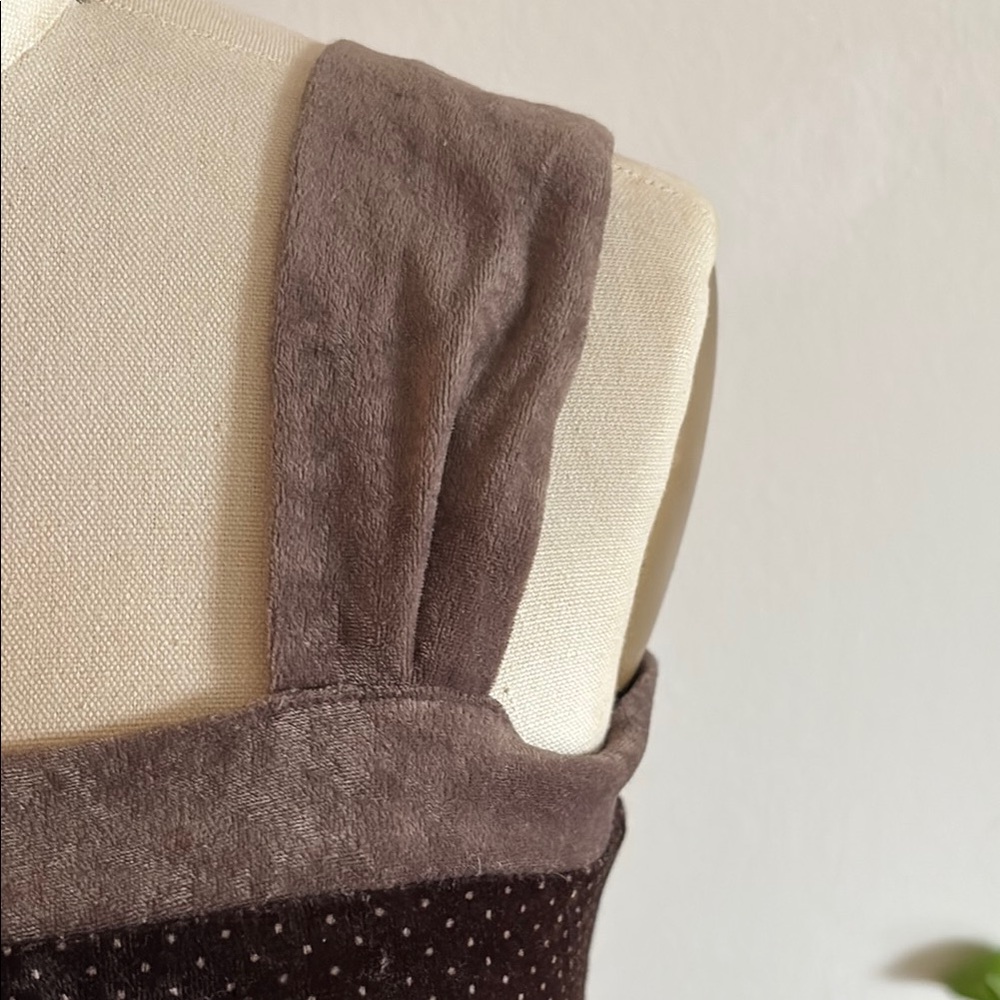 Vintage Brown Sleeveless Square Neck Midi Sundress - Picture 3 of 9